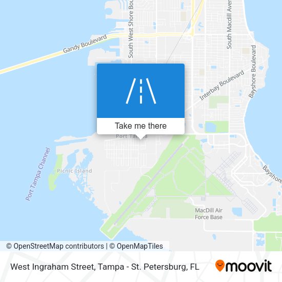 West Ingraham Street map
