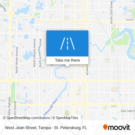 West Jean Street map