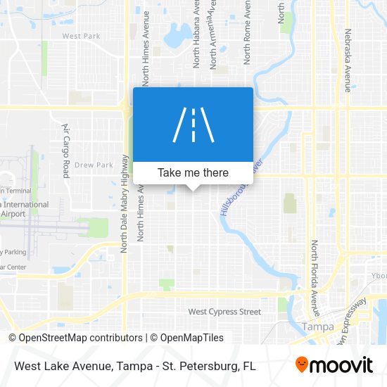 West Lake Avenue map