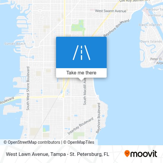 West Lawn Avenue map