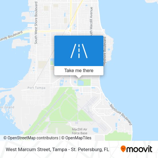 West Marcum Street map