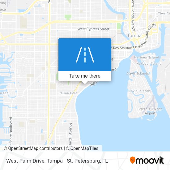 West Palm Drive map