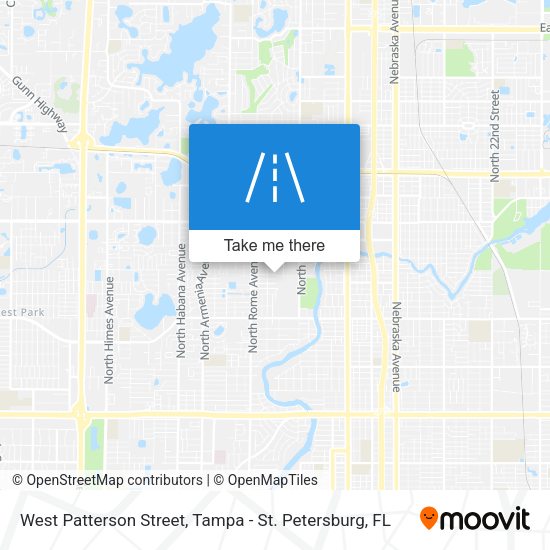 West Patterson Street map