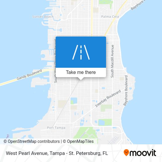 West Pearl Avenue map