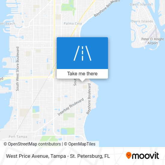 West Price Avenue map