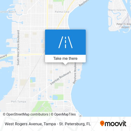 Mapa de West Rogers Avenue