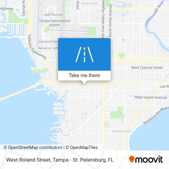 West Roland Street map