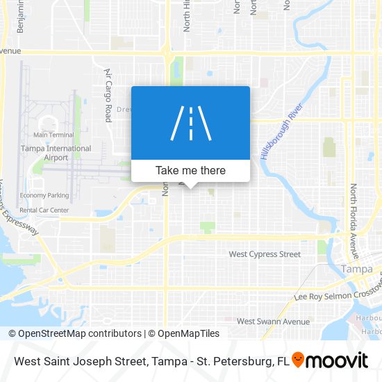 West Saint Joseph Street map