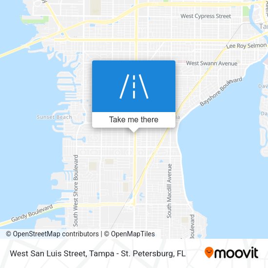West San Luis Street map