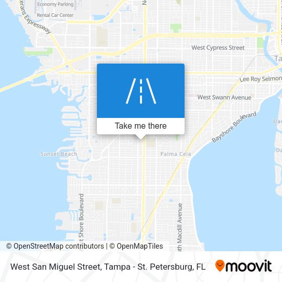 West San Miguel Street map
