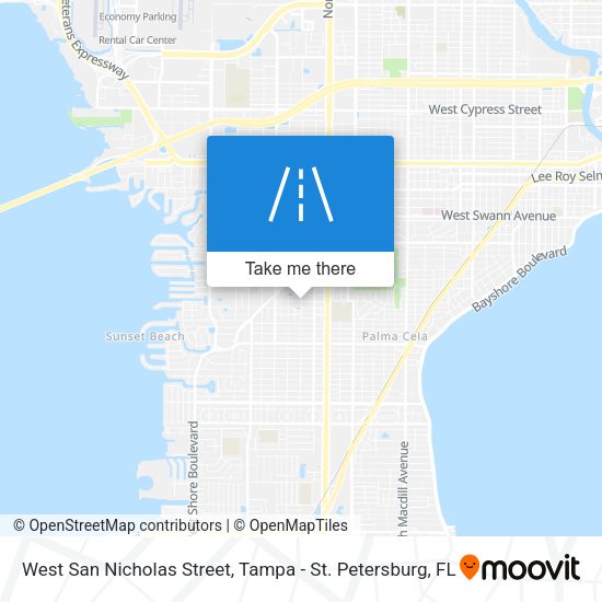 Mapa de West San Nicholas Street