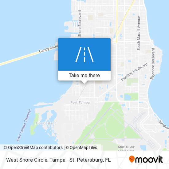 West Shore Circle map