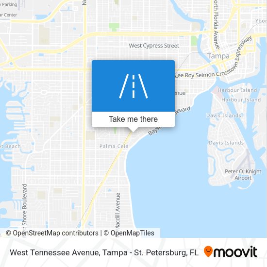 Mapa de West Tennessee Avenue