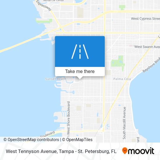 West Tennyson Avenue map