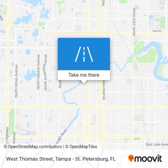 Mapa de West Thomas Street