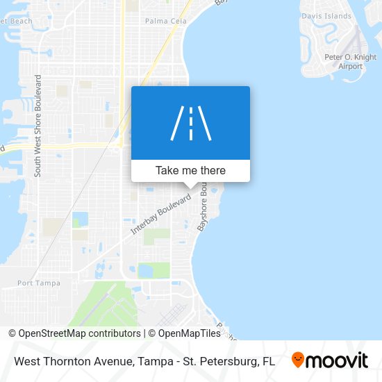 West Thornton Avenue map