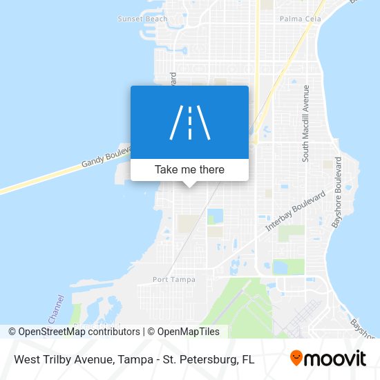Mapa de West Trilby Avenue