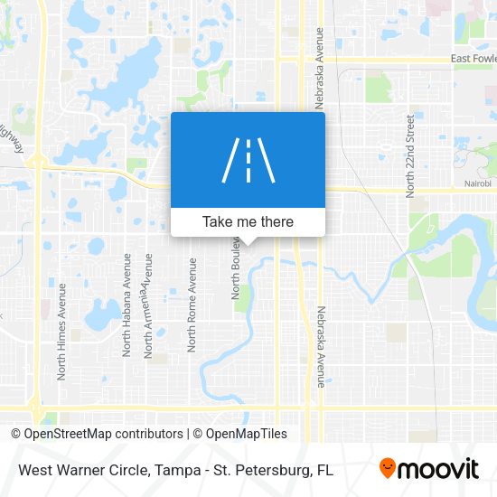 Mapa de West Warner Circle