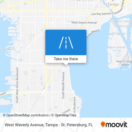 Mapa de West Waverly Avenue