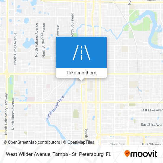 West Wilder Avenue map