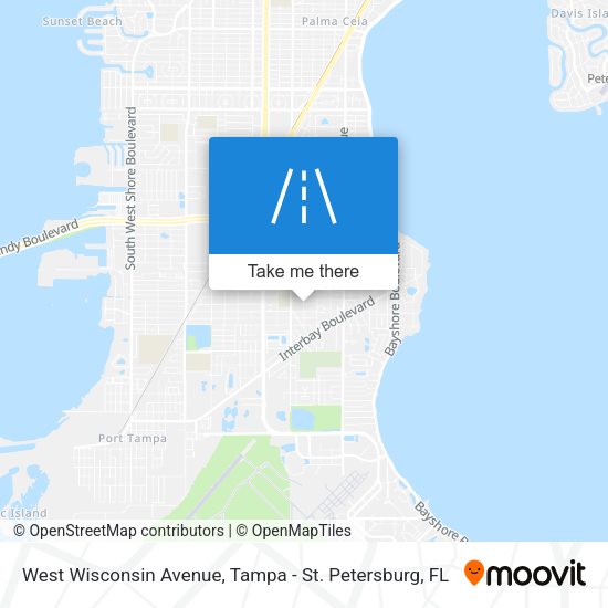 Mapa de West Wisconsin Avenue