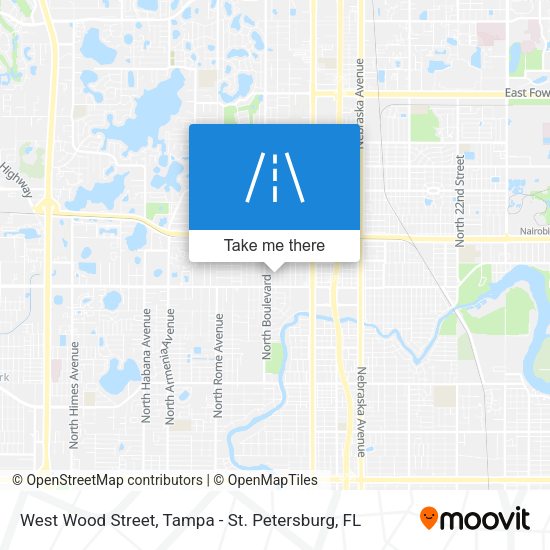 West Wood Street map