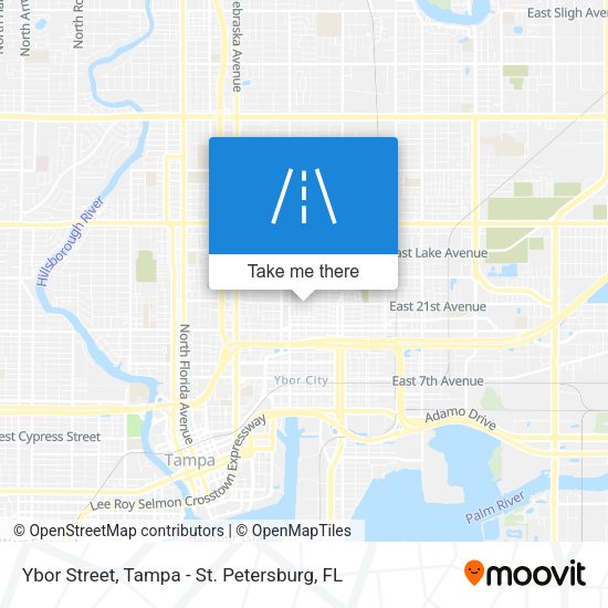 Mapa de Ybor Street