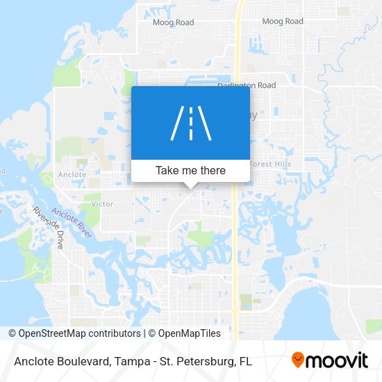 Anclote Boulevard map