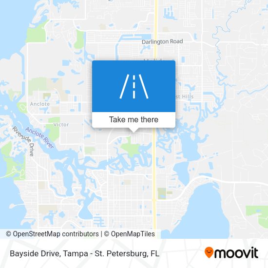 Mapa de Bayside Drive