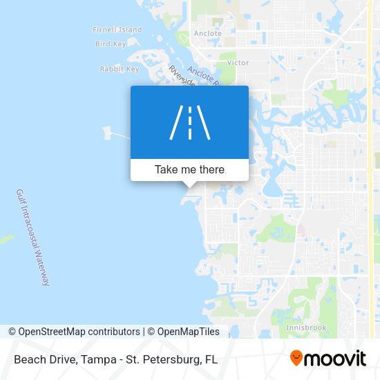 Beach Drive map