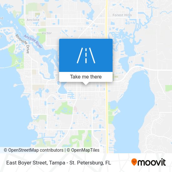 East Boyer Street map