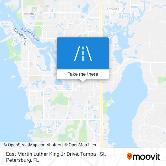 East Martin Luther King Jr Drive map
