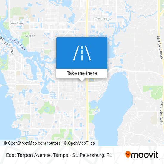 East Tarpon Avenue map