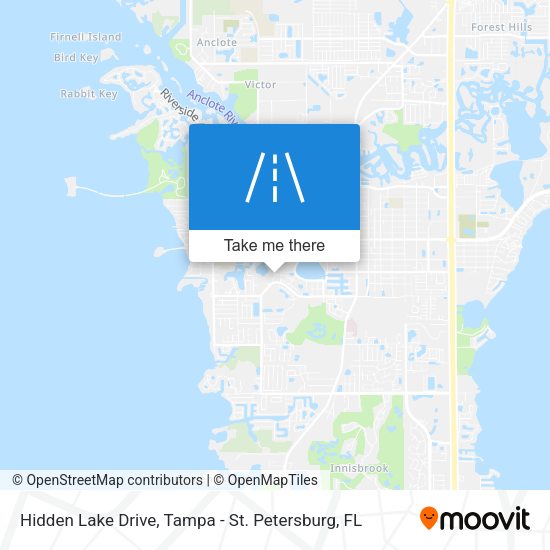 Hidden Lake Drive map