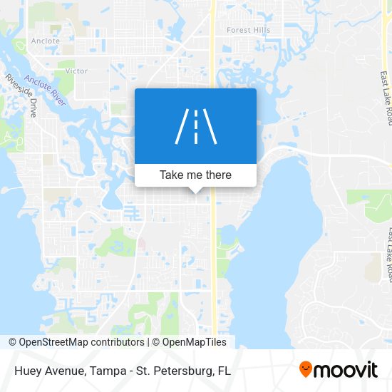 Huey Avenue map