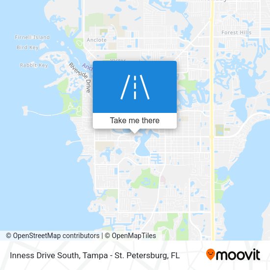 Inness Drive South map