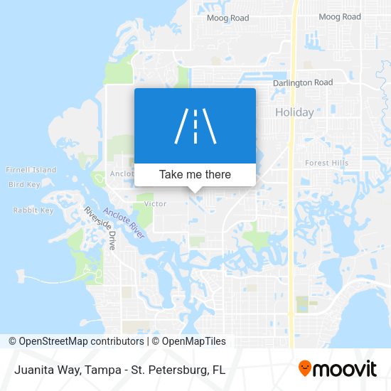 Juanita Way map