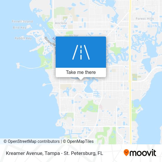Kreamer Avenue map