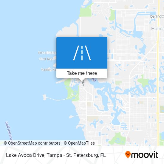 Lake Avoca Drive map