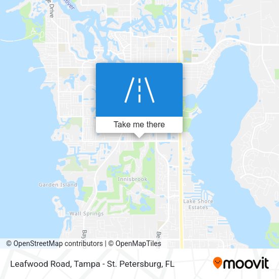 Leafwood Road map