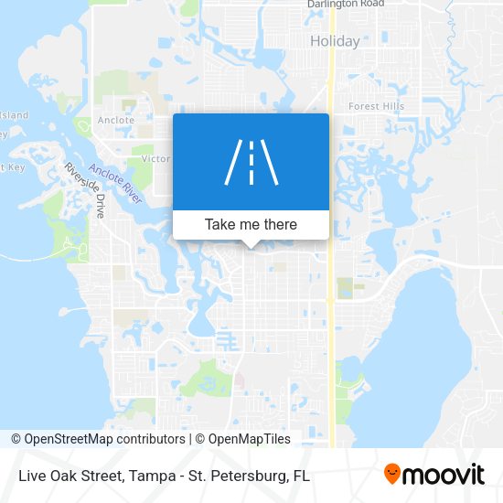 Live Oak Street map