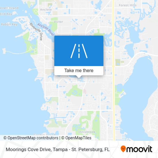 Moorings Cove Drive map
