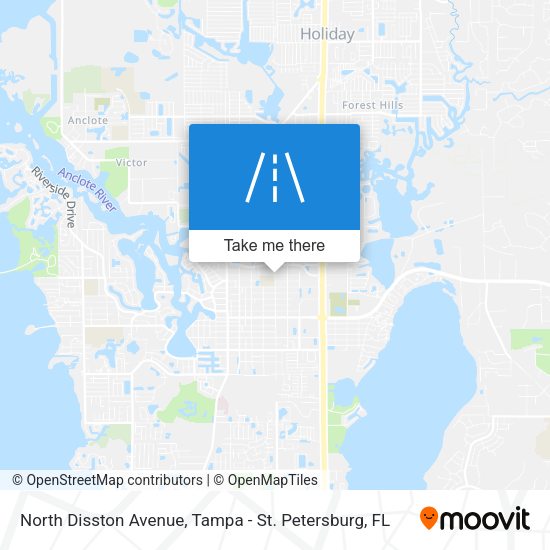 North Disston Avenue map