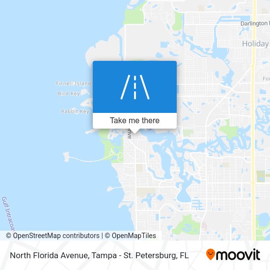 North Florida Avenue map