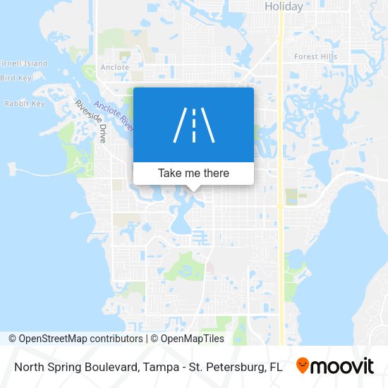 North Spring Boulevard map