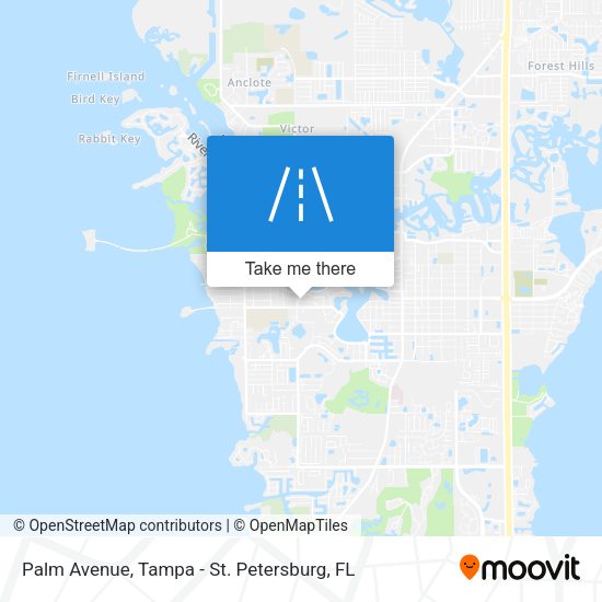 Palm Avenue map
