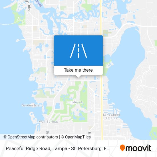Peaceful Ridge Road map