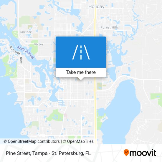 Pine Street map