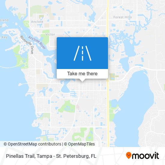 Pinellas Trail map