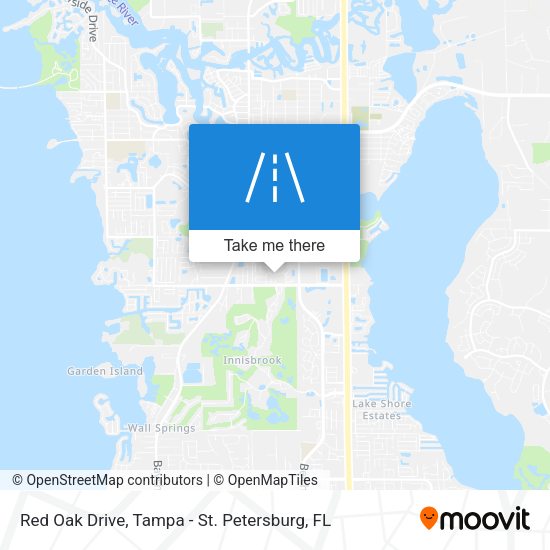 Red Oak Drive map